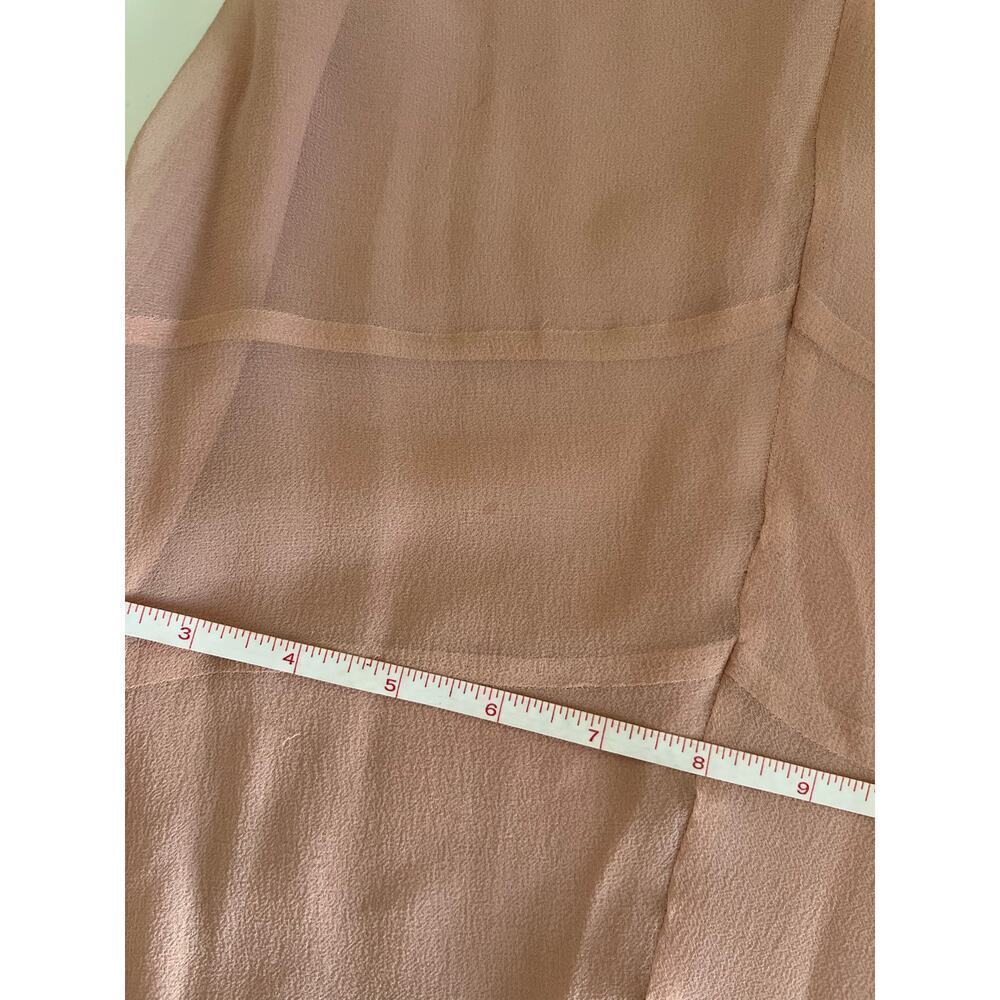 Ethereal Y2K 100% Silk Fairy Romantic Babydoll Formal Midi Dress Pink Small - Picture 13 of 13